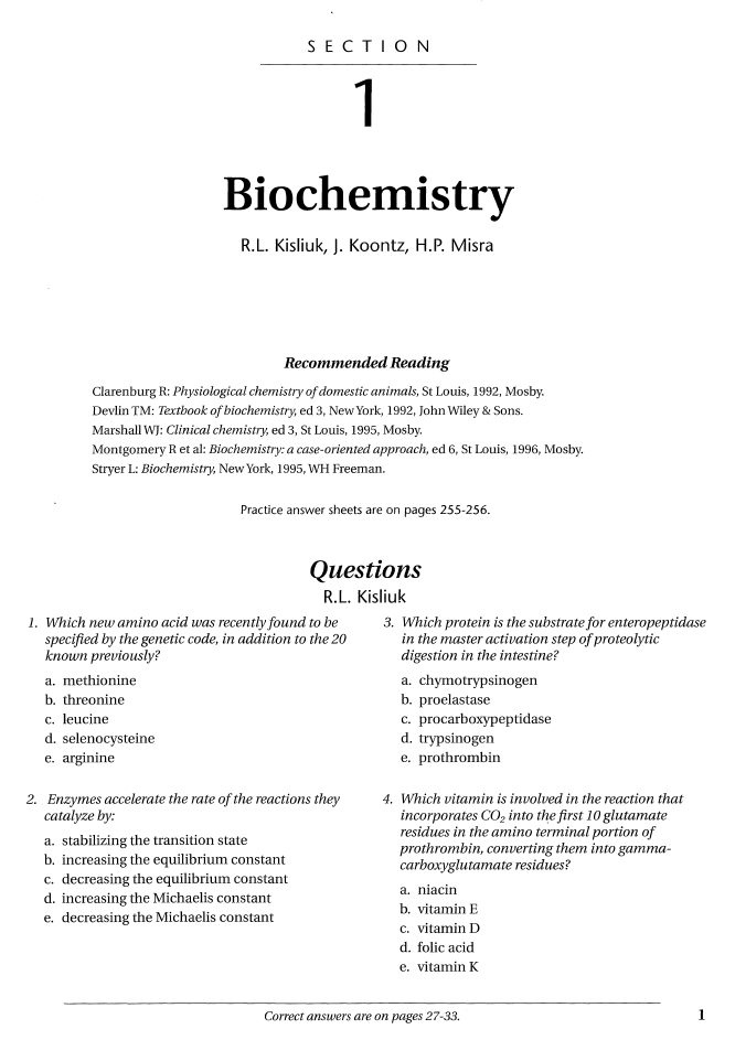 Mosby's Veterinary Board Exam Reviewer Q and A Basic Sciences