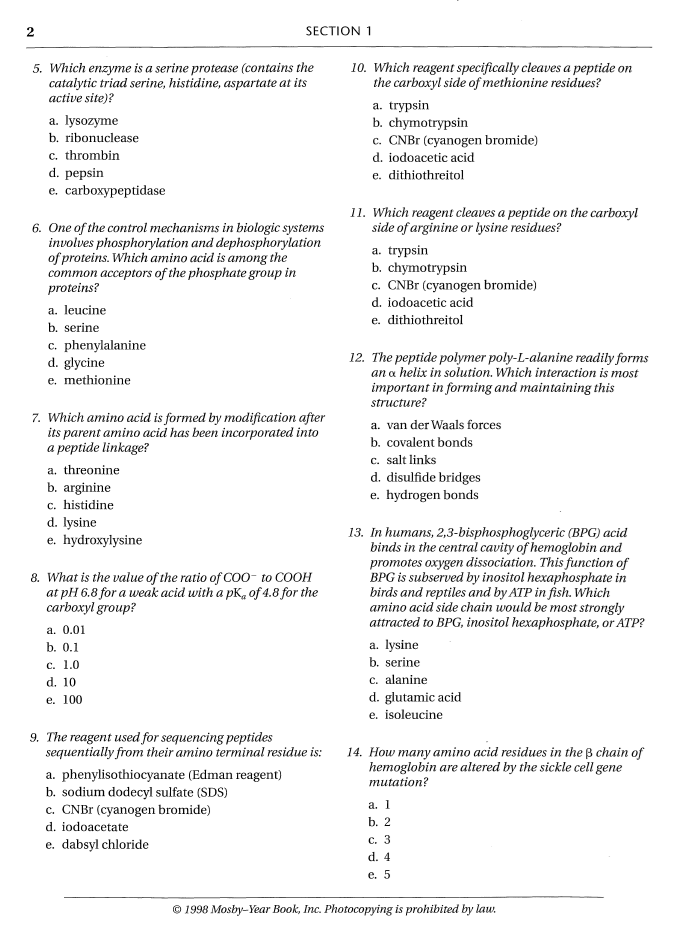 Mosby's Veterinary Board Exam Reviewer Q and A Basic Sciences