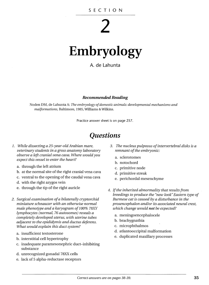 Mosby's Veterinary Board Exam Reviewer Q and A Basic Sciences