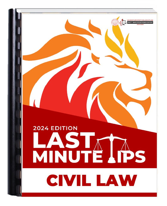 San Beda Bar Exam Last Minute Tips 2024-2025