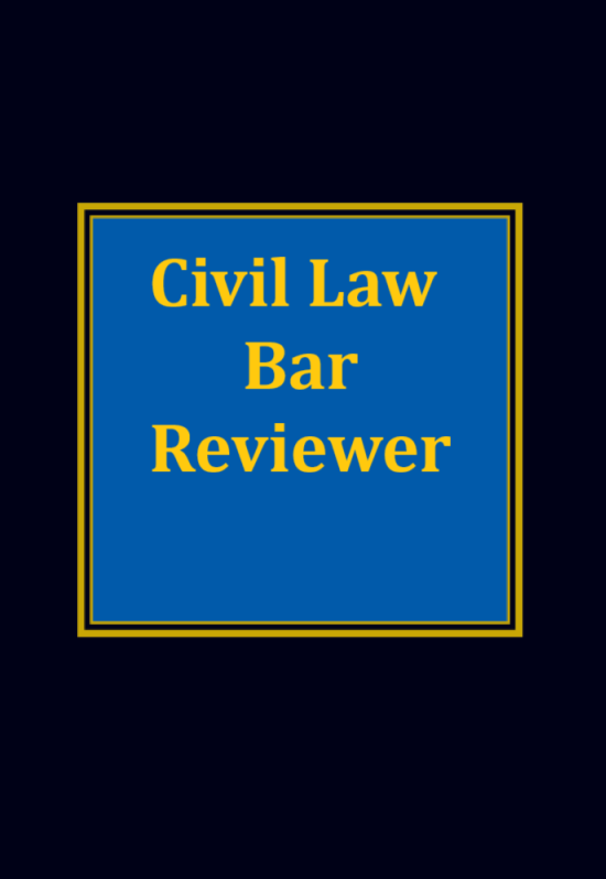 Civil Law Bar Reviewer
