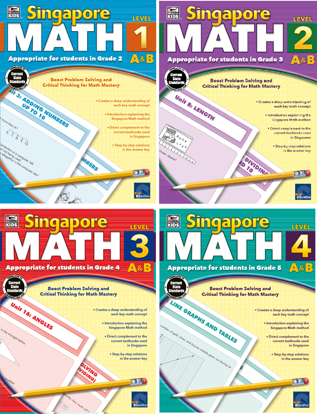 Singapore Math Levels 1,2,3,4 – Academy Bookstore
