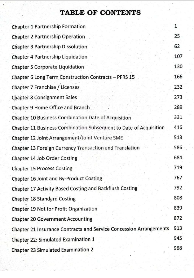 Advanced Financial Accounting and Reporting AFAR CPA Reviewer 2025-2026